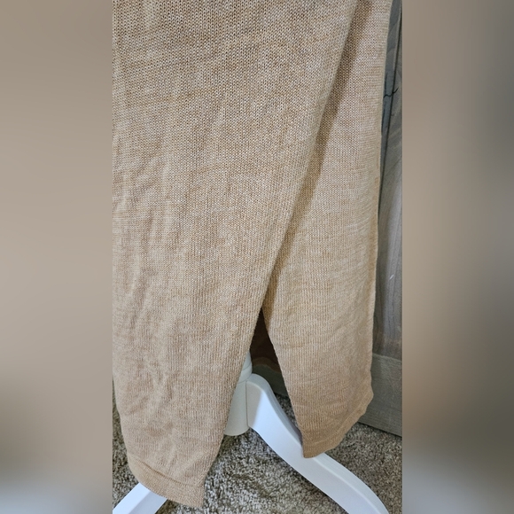 L*SPACE Siren knit cotton wrap midi skirt in Tan. Size Small - Picture 7 of 14